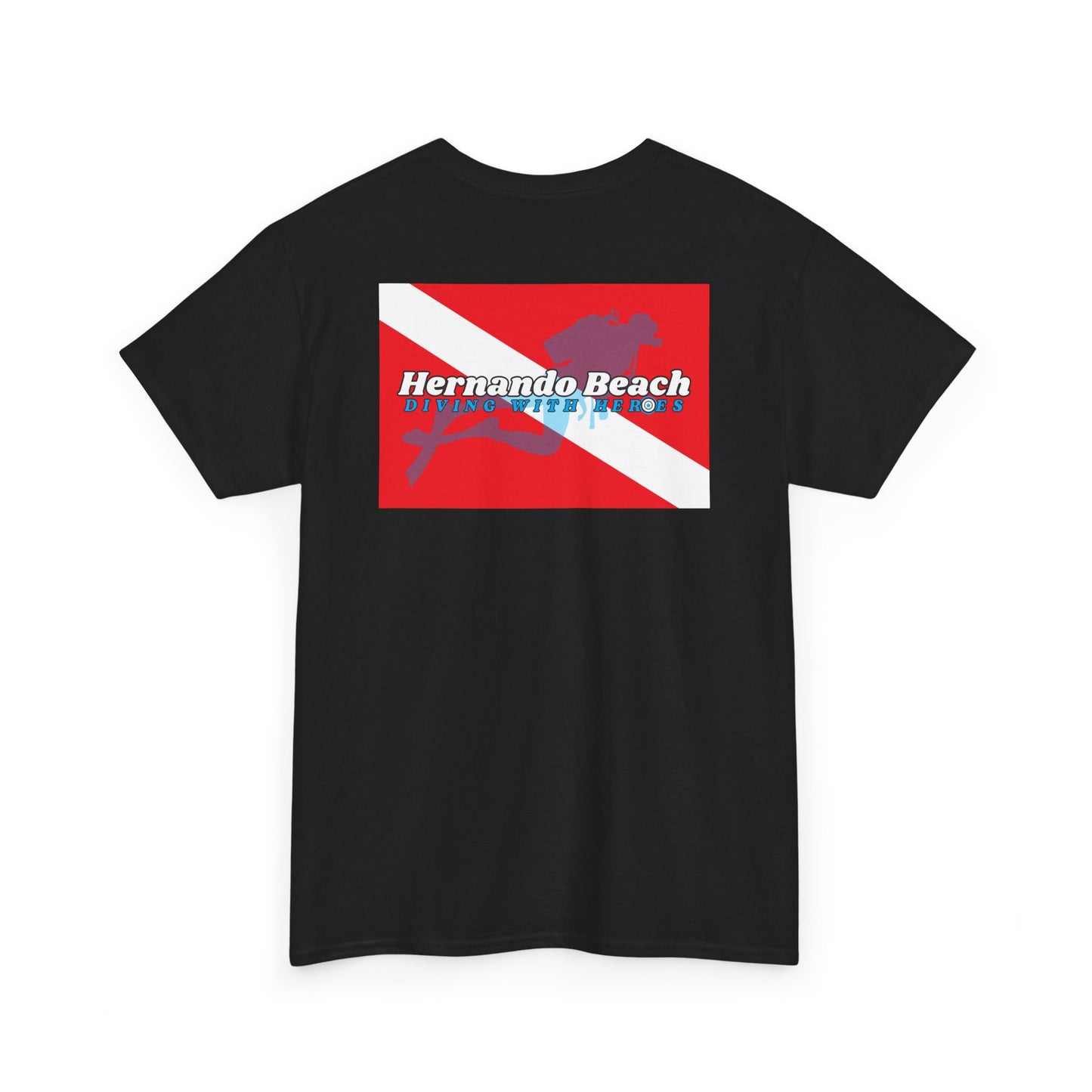 Basic Cotton T-Shirt - Hernando Beach Diving - Front & Back Print