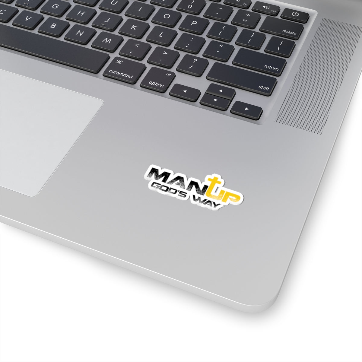 Custom Shaped Stickers - Man Up God's Way