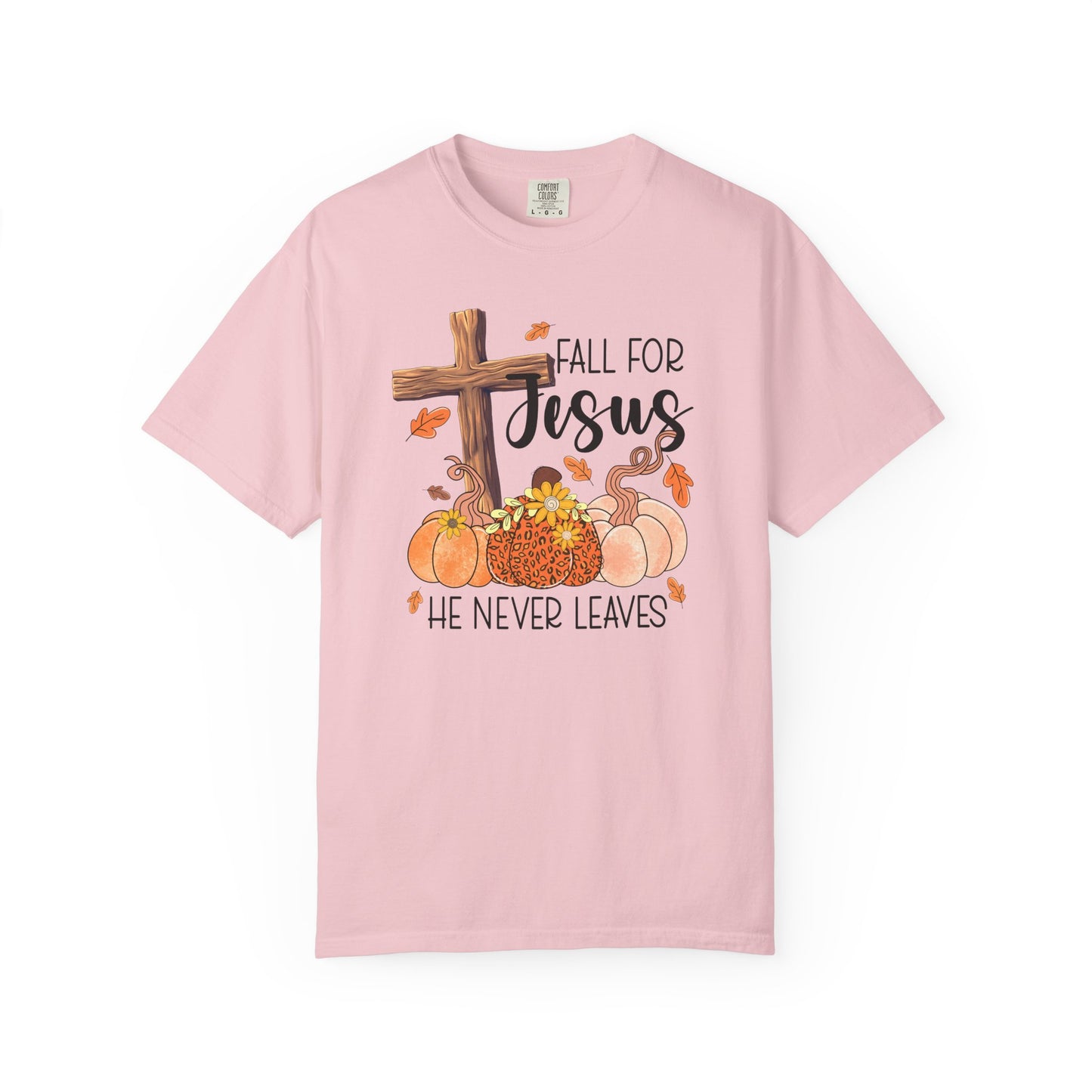 Comfort Colors Fall for Jesus Shirt | Christian Autumn T-Shirt | Faith Based Graphic Tee | Thanksgiving Religious Shirt
