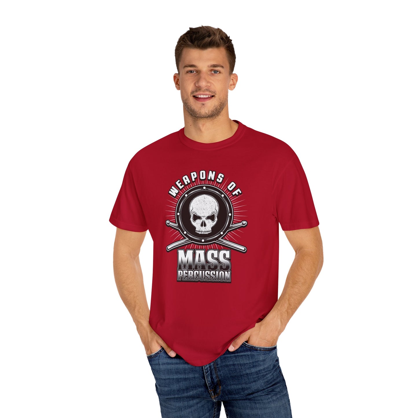 Weapons of Mass Percussion Shirt | Drummer T-Shirt | Comfort Colors Band Tee | Music Lover Gift | Percussionist Graphic Tee