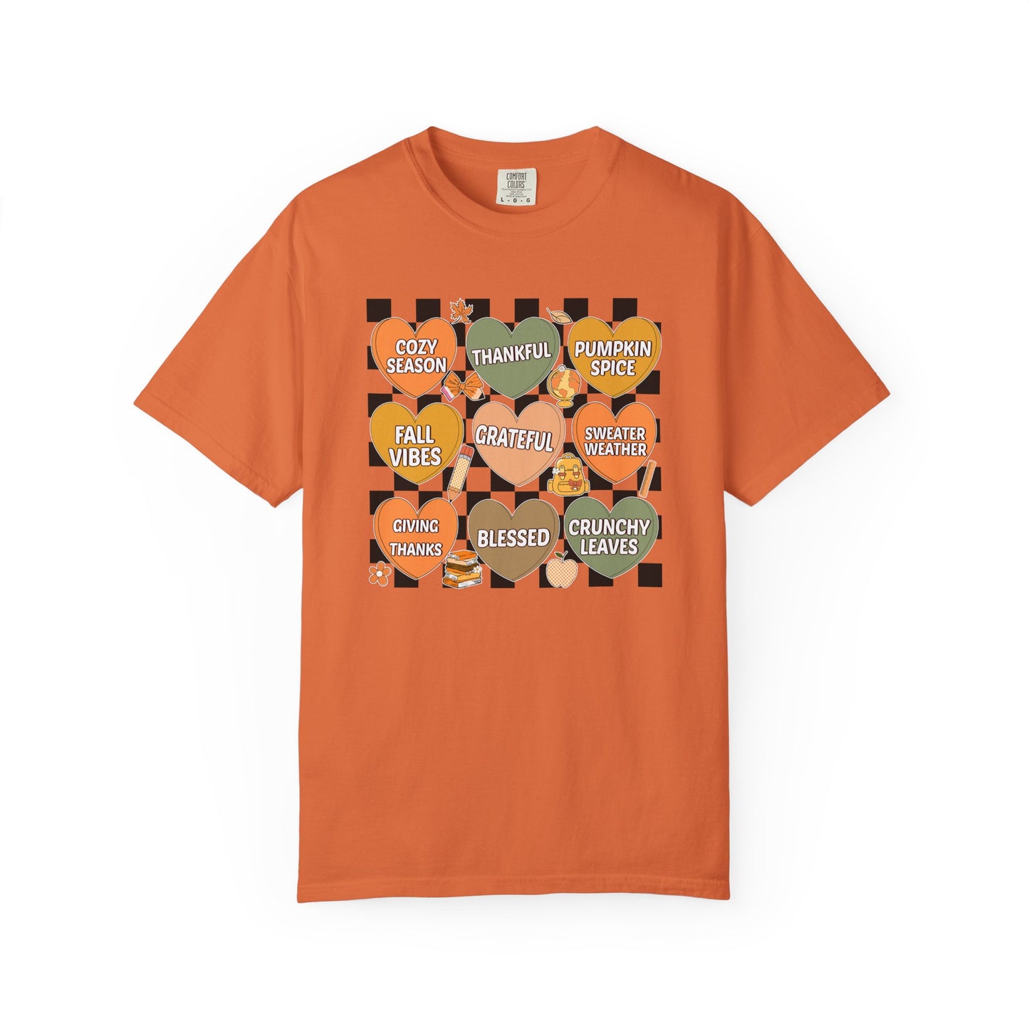 Comfort Colors Candy Hearts Shirt | Valentines Day Graphic Tee | Cute Pastel Heart T-Shirt | Unisex Love Shirt Gift