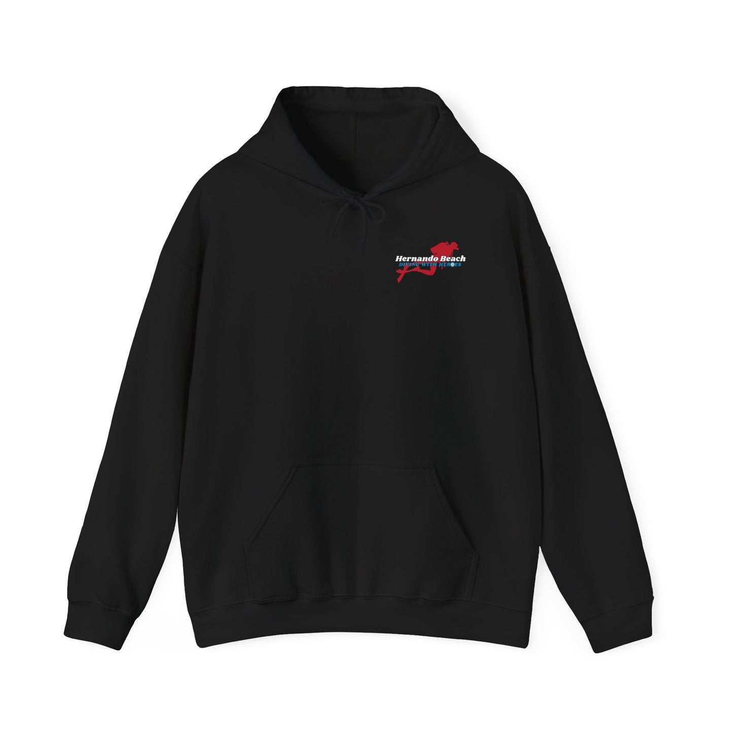 Classic Pullover Hoodie - Hernando Beach Diving - Front & Back Print
