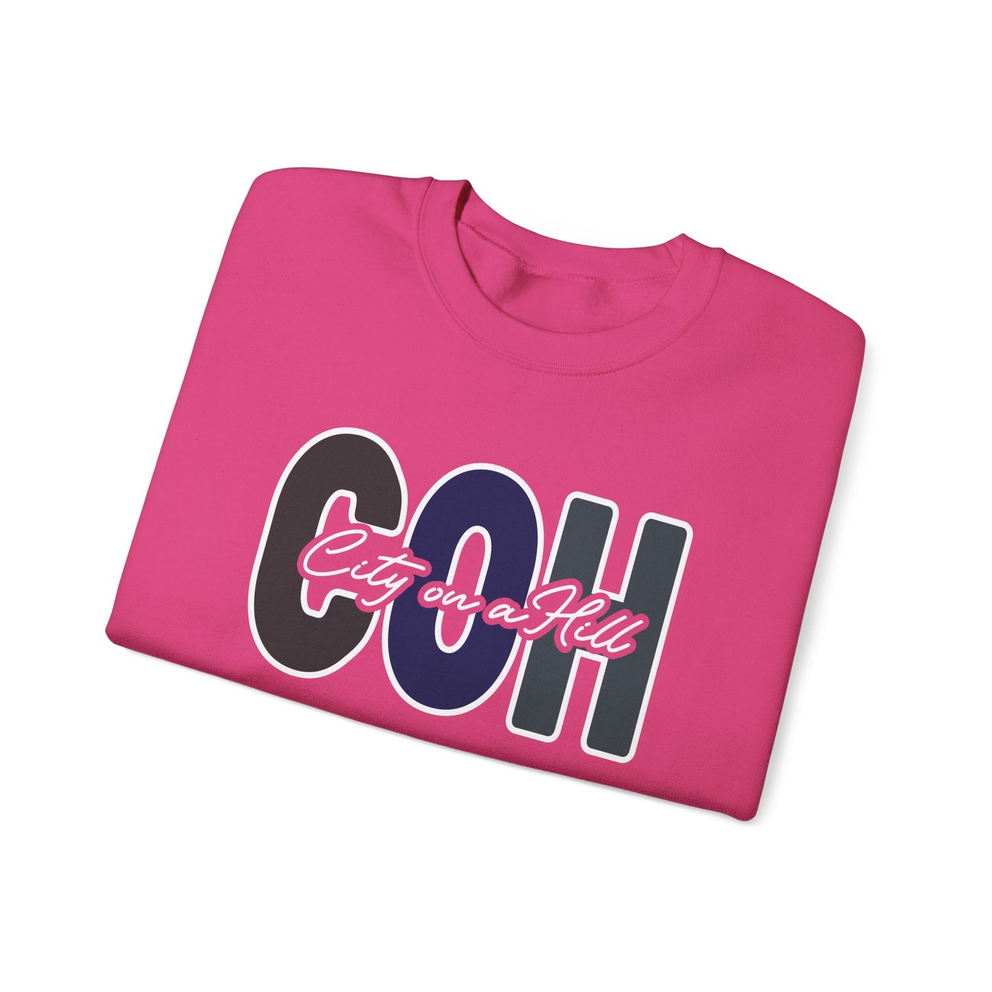 ADULT - Basic Crewneck Pullover Sweatshirt - City on a Hill