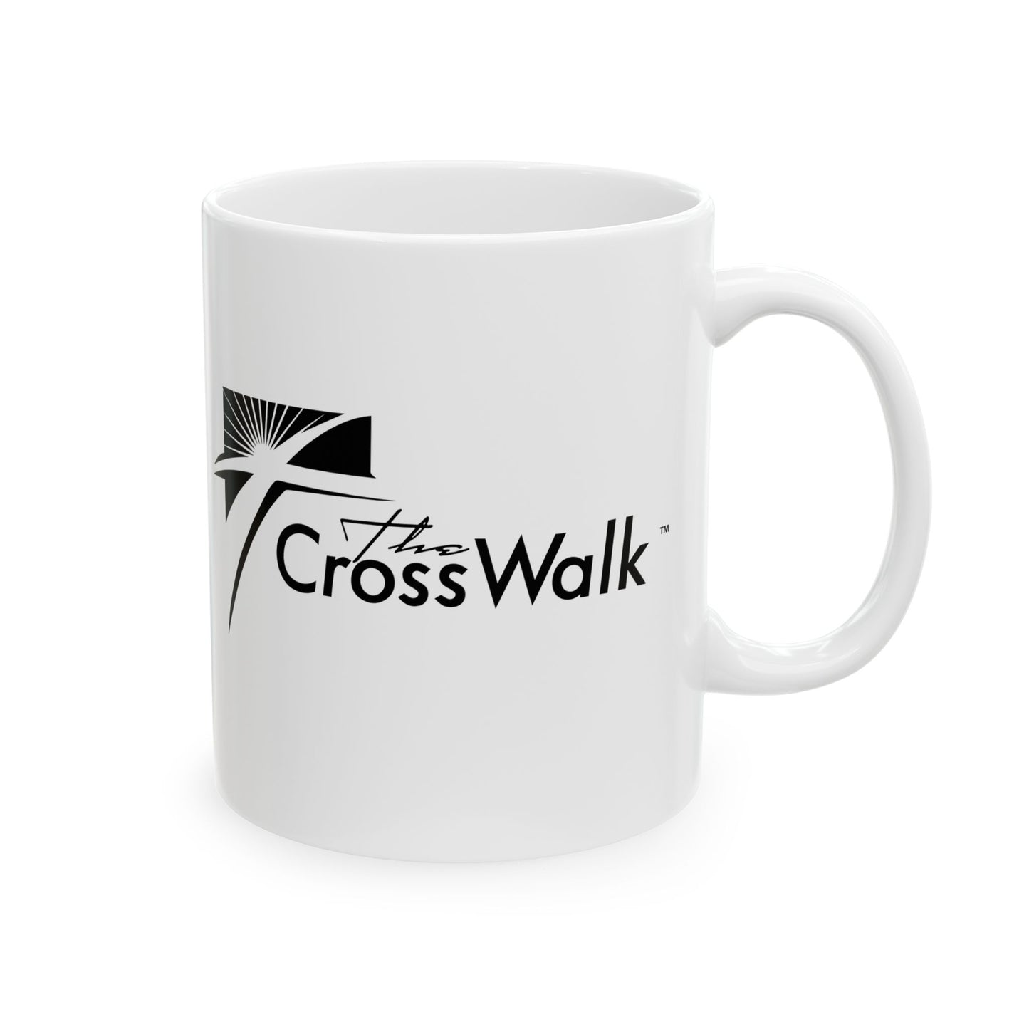 The Crosswalk Church White Mugs
