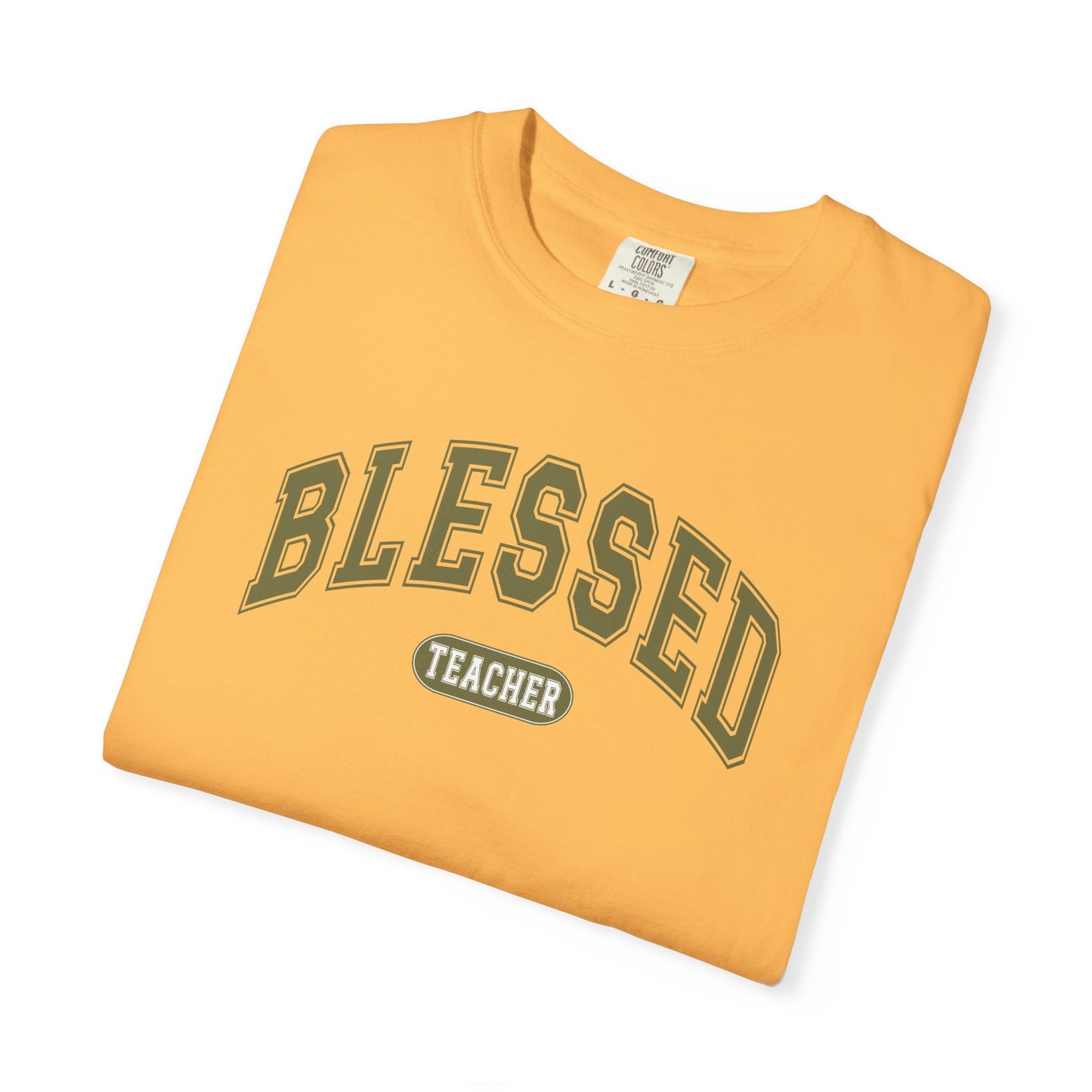 Comfort Colors Blessed Teacher Shirt | Inspirational Teacher T-Shirt | Cute Teacher Graphic Tee | Unisex Teacher Gift