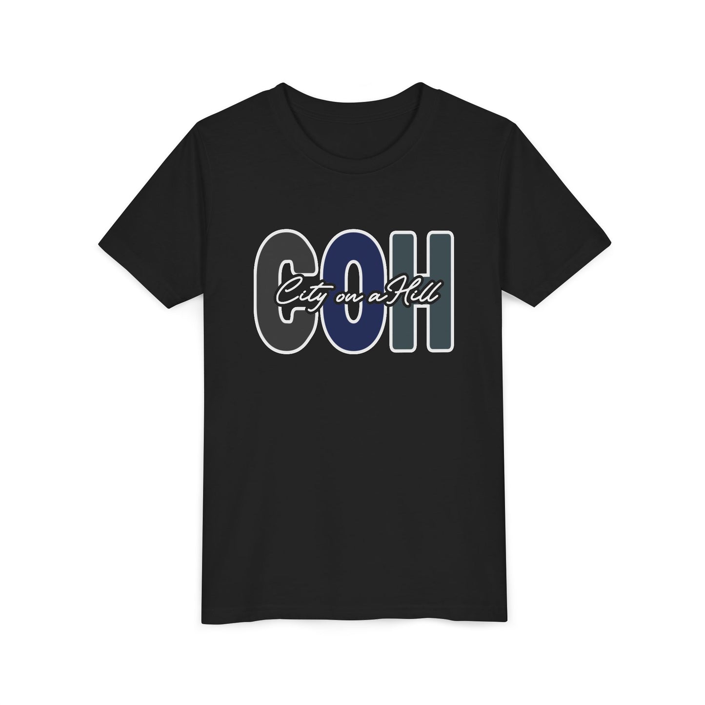 YOUTH - Premium Cotton Short Sleeve T-Shirt - City on a Hill