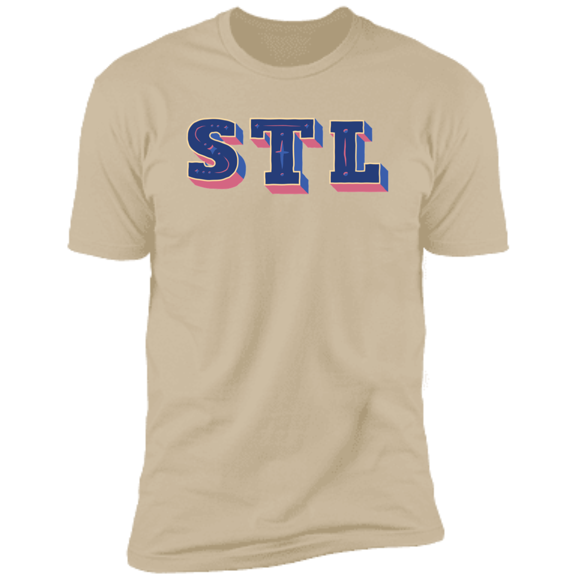 Premium Soft Cotton T-Shirt - STL - Blues