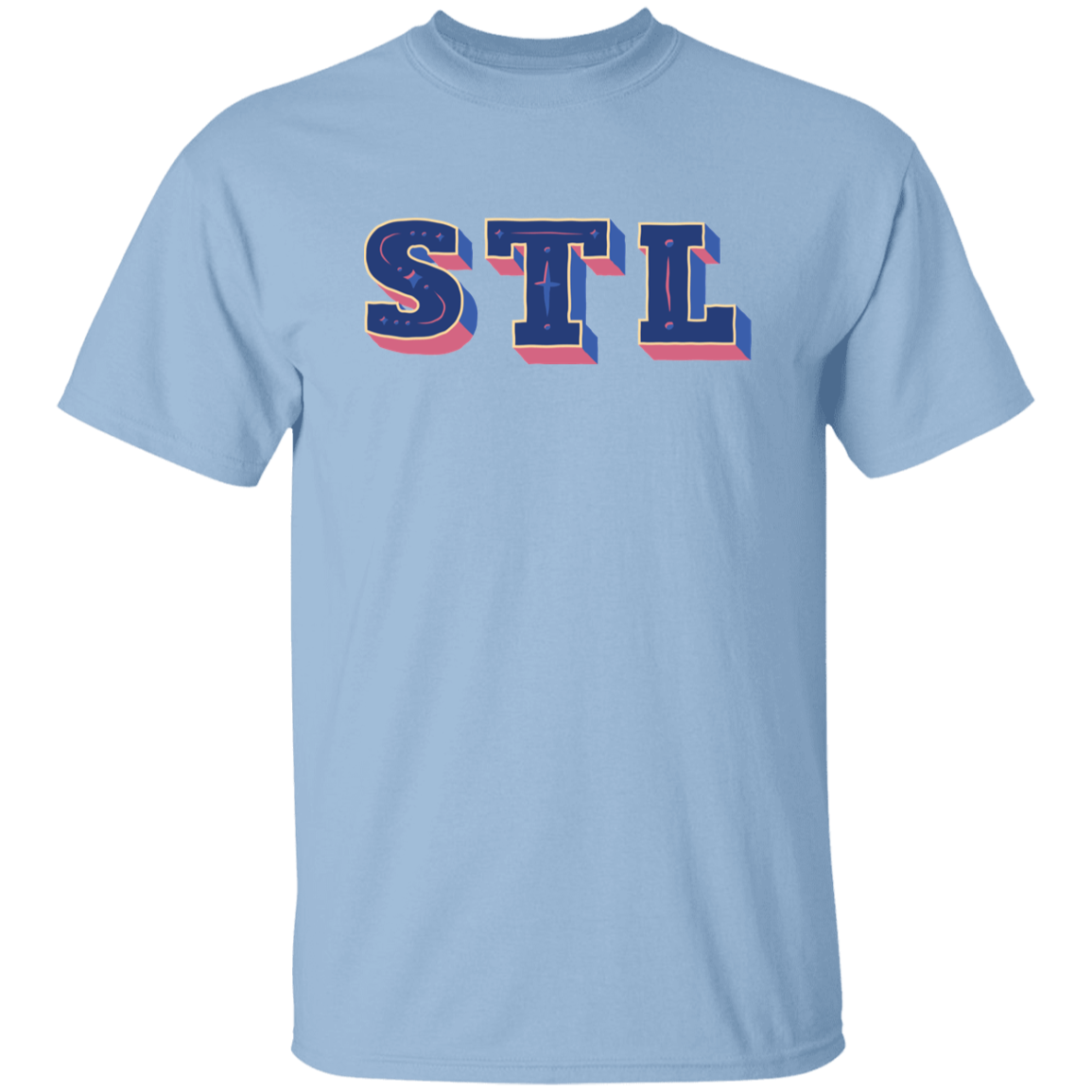 Classic Cotton T-Shirt - STL - Blues
