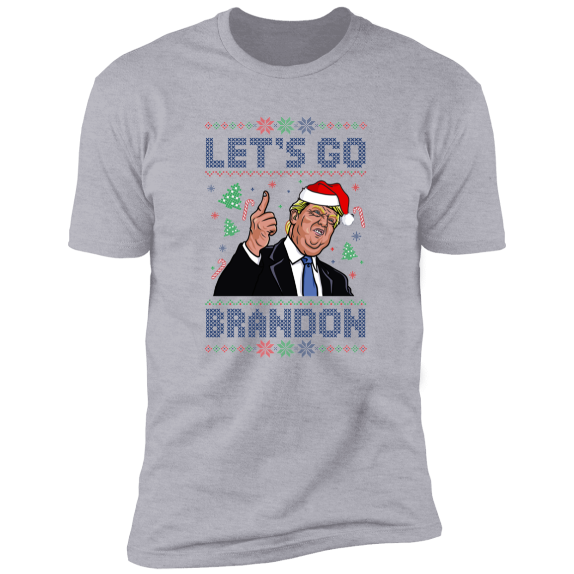 TRUMP FJB - Let's Go Brandon Ugly Christmas Apparel