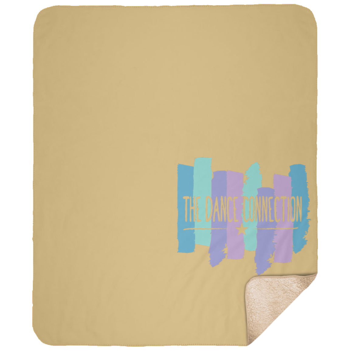 TDC Color Block Large Fleece Sherpa Blanket - 50x60