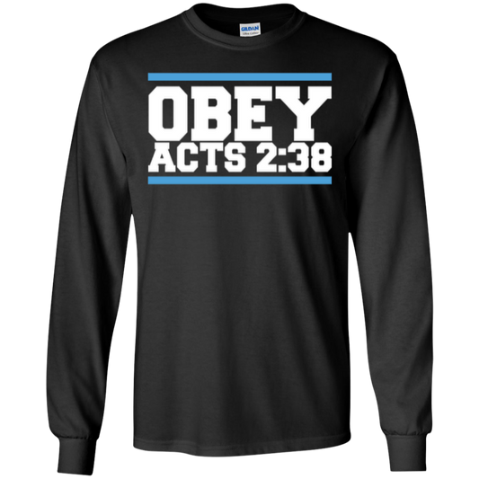 Obey Acts 2:38 - LS Cotton Tshirt - Kick Merch - 1