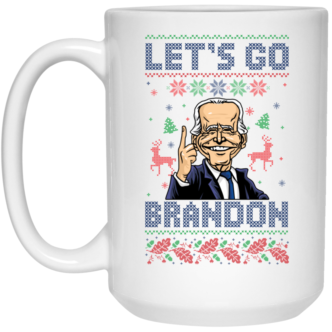 BIDEN - Let's Go Brandon Ugly Christmas - MUGS