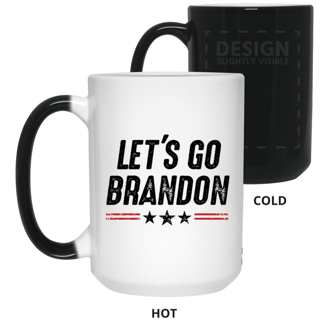 Let's Go Brandon - Red Stripes - MUGS
