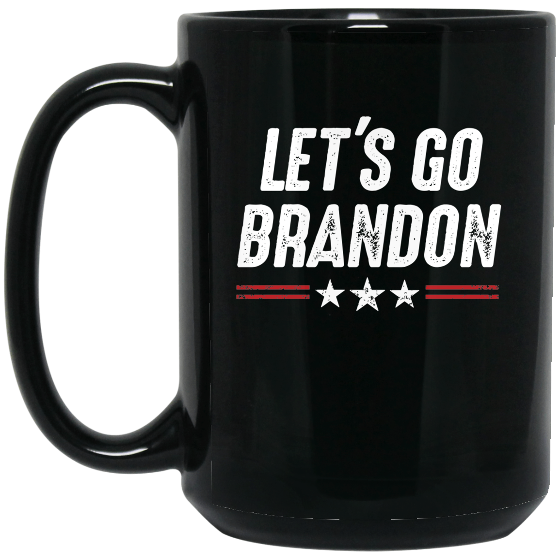 Let's Go Brandon - Red Stripes - MUGS
