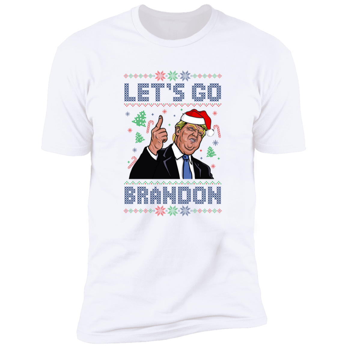 TRUMP FJB - Let's Go Brandon Ugly Christmas Apparel