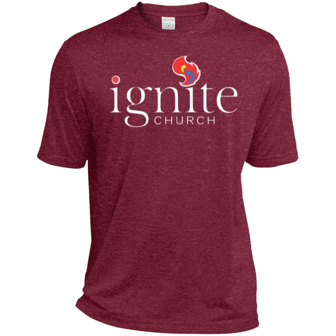 IGNITE church - Heather Dri-Fit Moisture-Wicking Tee for Him - Kick Merch - 2