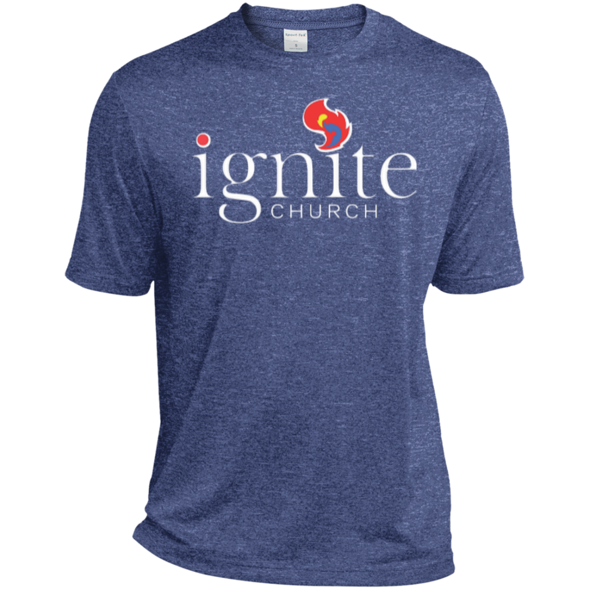 IGNITE church - Heather Dri-Fit Moisture-Wicking Tee for Him - Kick Merch - 5