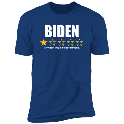 1 Star Rating - BIDEN Not Recommended