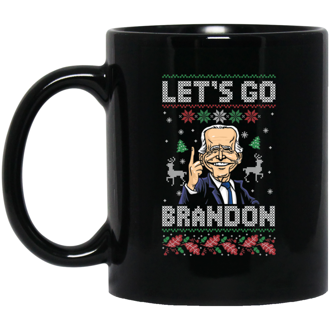 BIDEN - Let's Go Brandon Ugly Christmas - MUGS