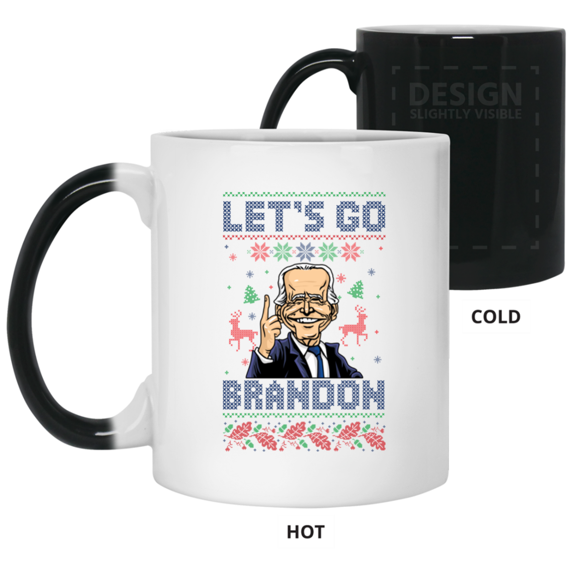 BIDEN - Let's Go Brandon Ugly Christmas - MUGS