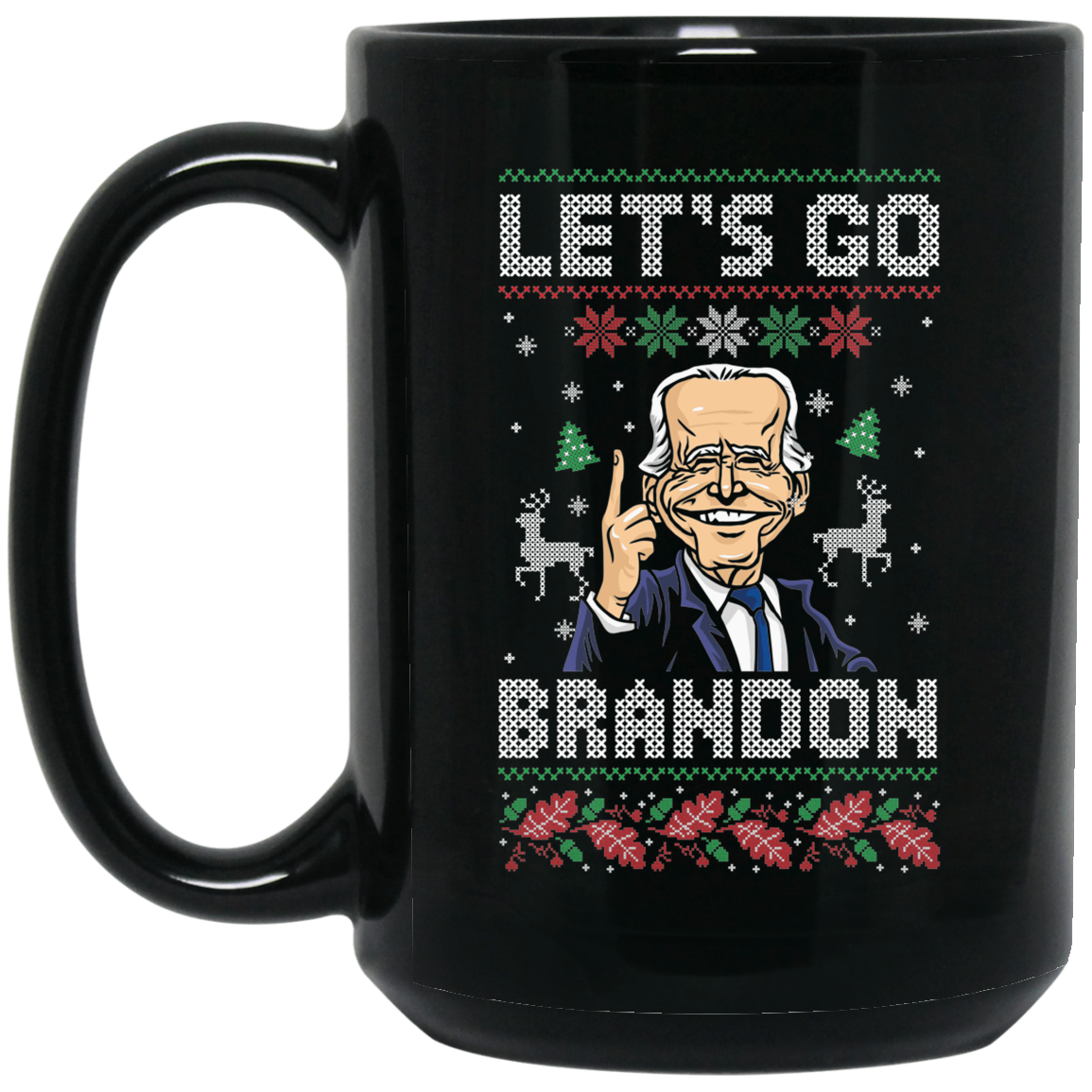 BIDEN - Let's Go Brandon Ugly Christmas - MUGS