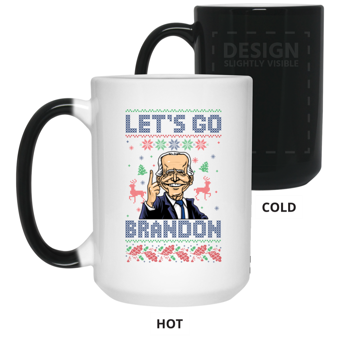 BIDEN - Let's Go Brandon Ugly Christmas - MUGS
