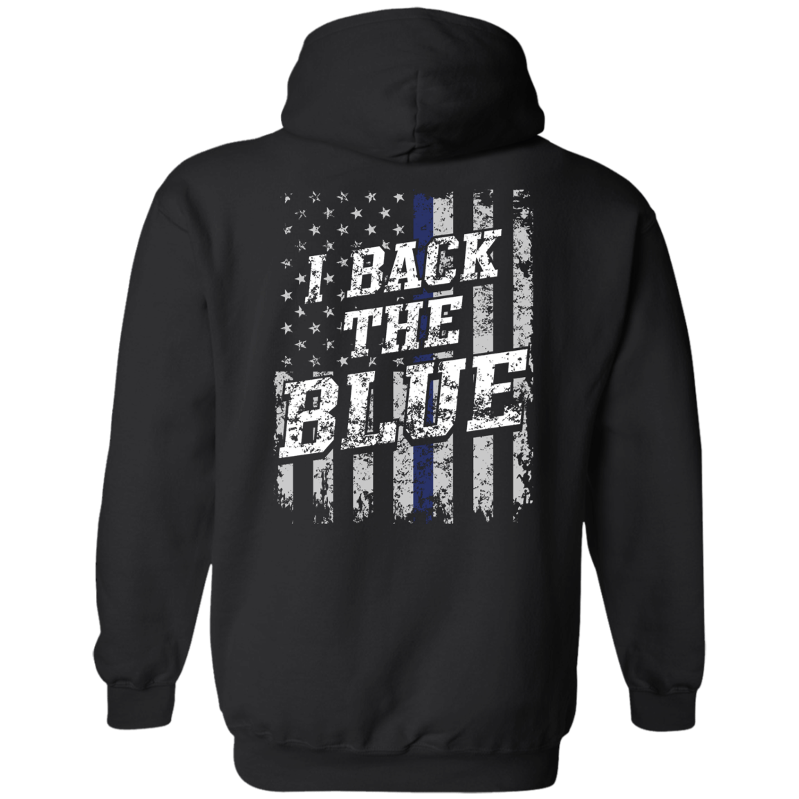 Back The Blue G185 Pullover Hoodie 8 oz.