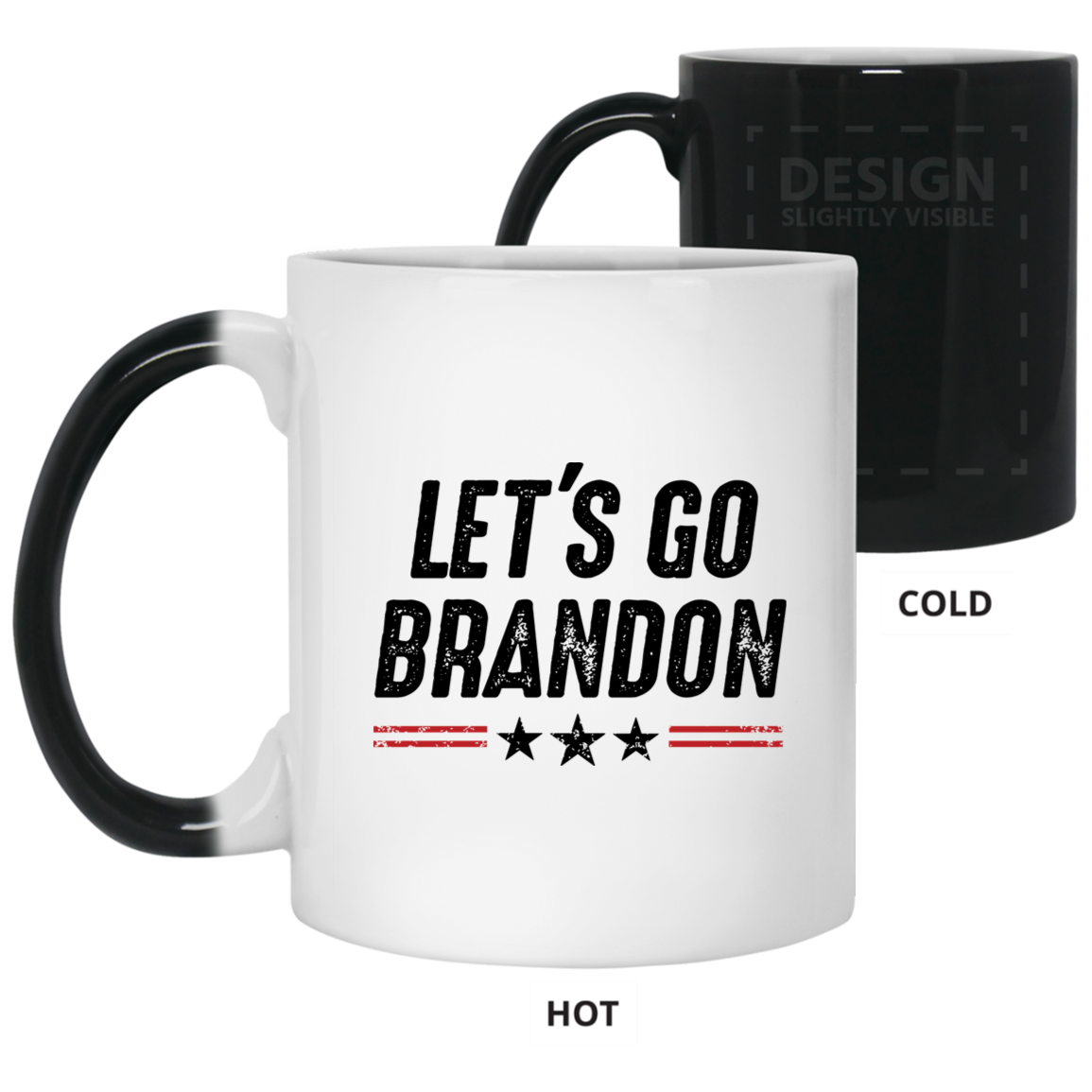 Let's Go Brandon - Red Stripes - MUGS