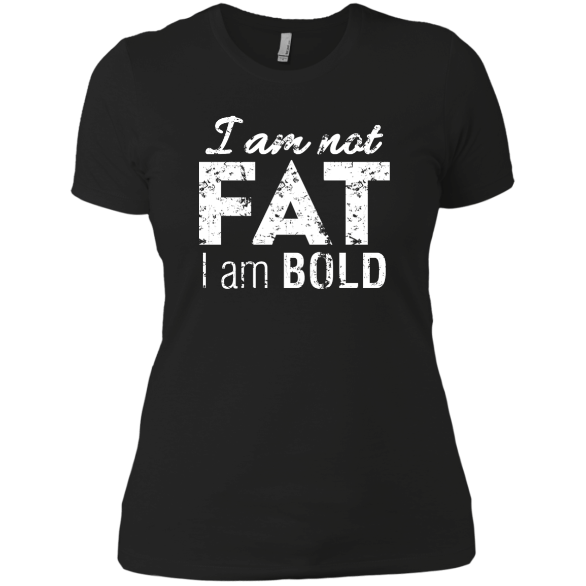 I Am Not Fat I Am Bold