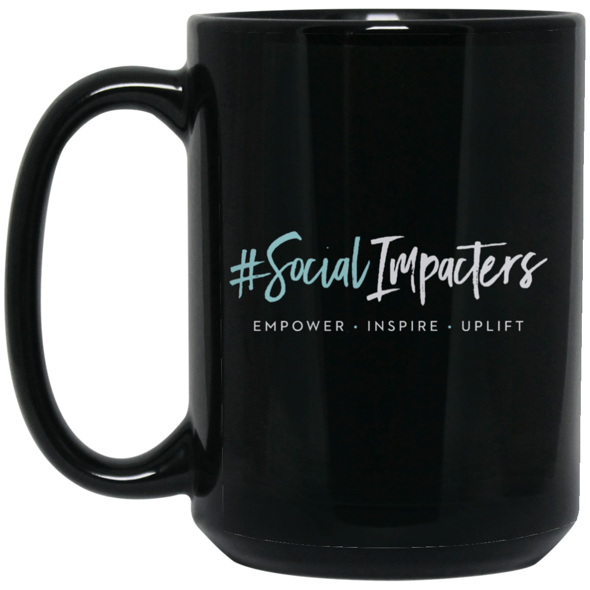 Social Impacters - 15 oz. Black Mug