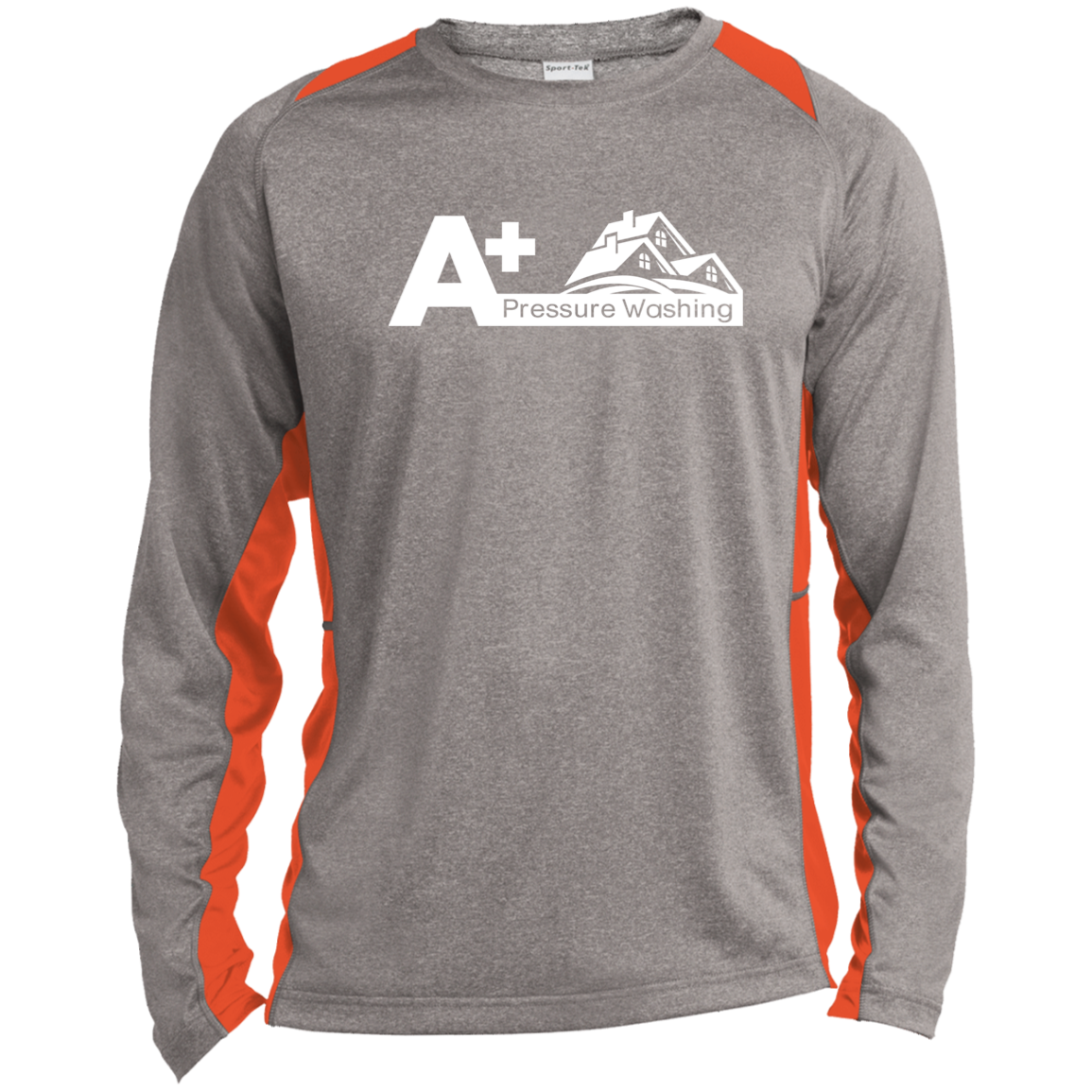 Long Sleeve Heather Colorblock Performance Tee