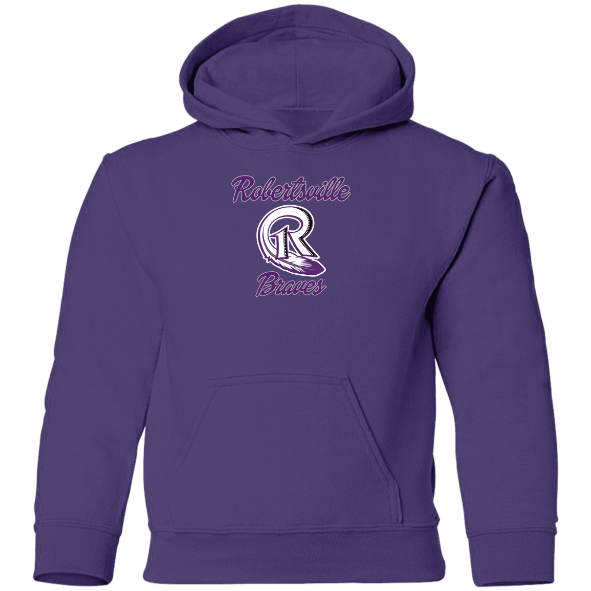 Robertsville Braves - Youth Pullover Hoodie