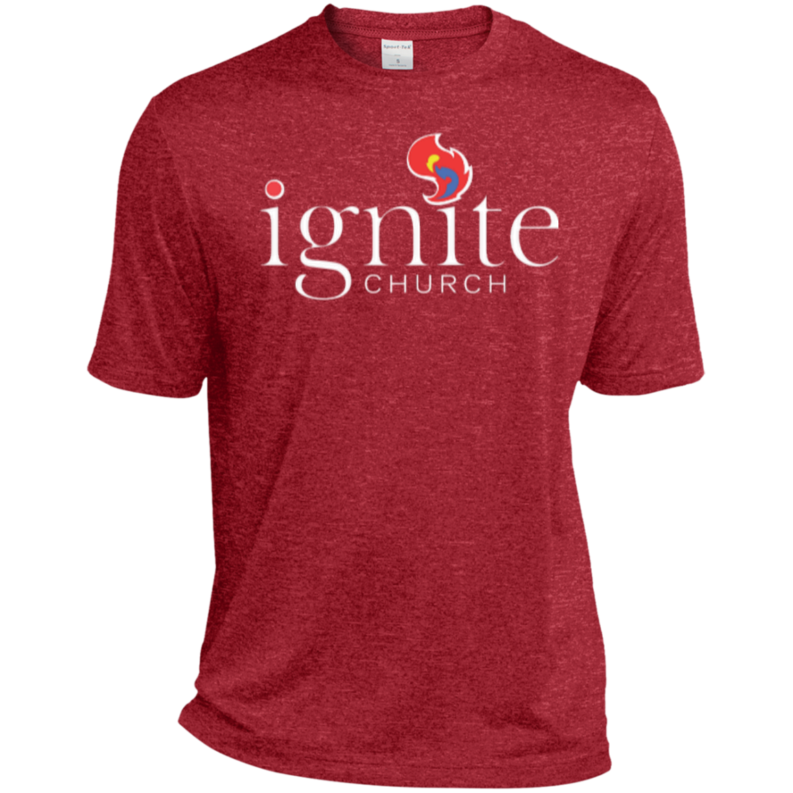 IGNITE church - TALL Heather Dri-Fit Moisture-Wicking Tee - Kick Merch - 5