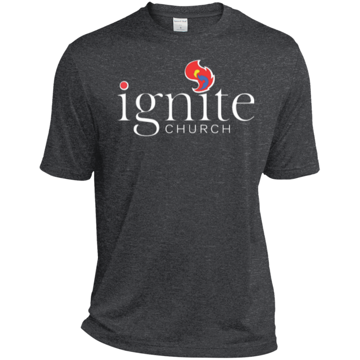 IGNITE church - Heather Dri-Fit Moisture-Wicking Tee for Him - Kick Merch - 8