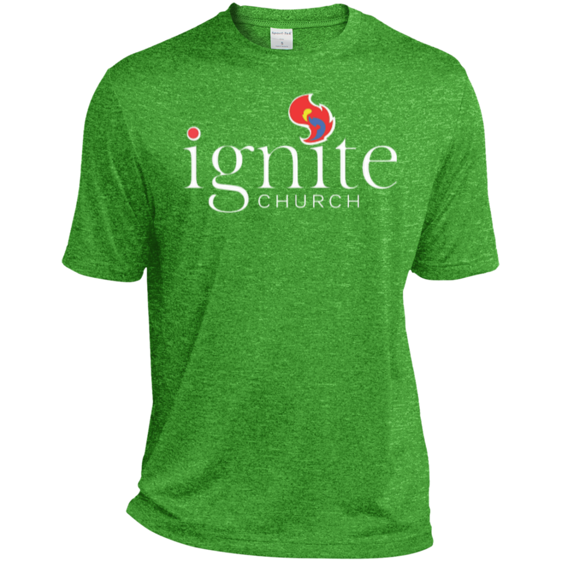 IGNITE church - Heather Dri-Fit Moisture-Wicking Tee for Him - Kick Merch - 6