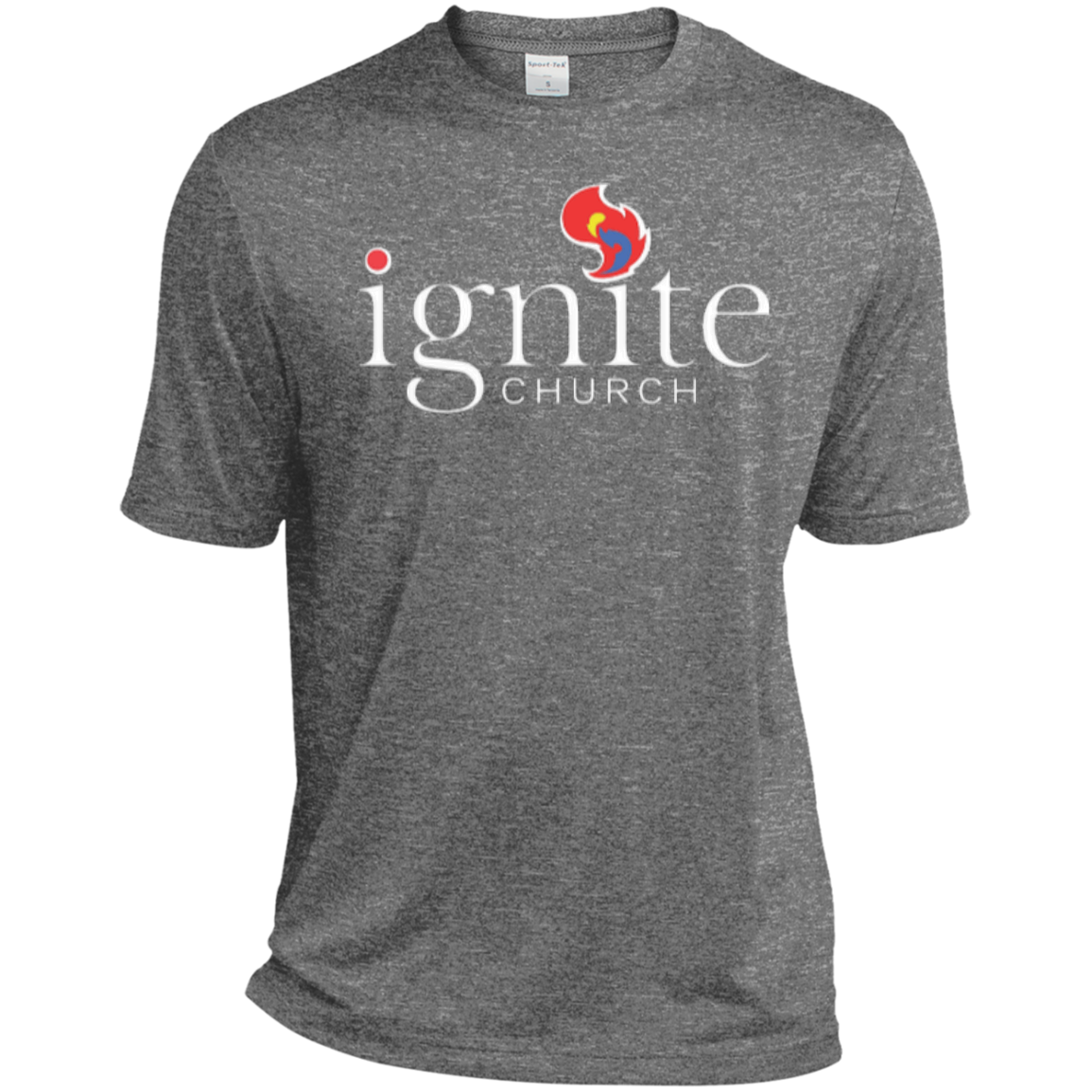 IGNITE church - TALL Heather Dri-Fit Moisture-Wicking Tee - Kick Merch - 9