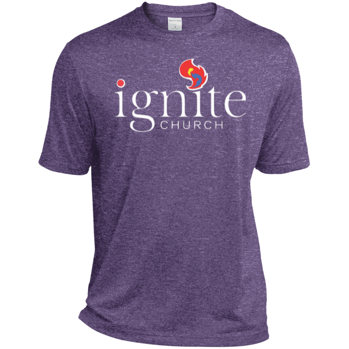 IGNITE church - TALL Heather Dri-Fit Moisture-Wicking Tee - Kick Merch - 4