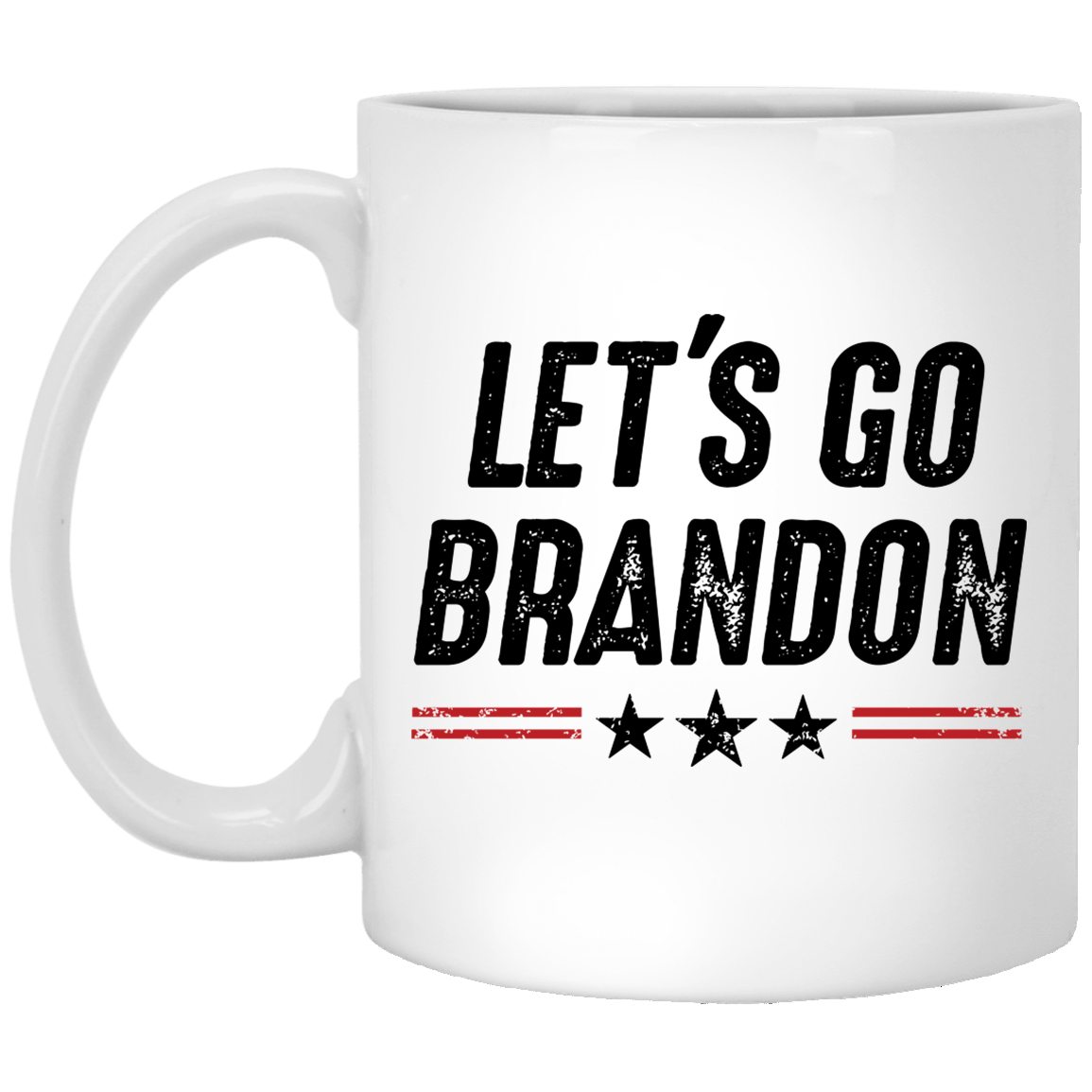 Let's Go Brandon - Red Stripes - MUGS