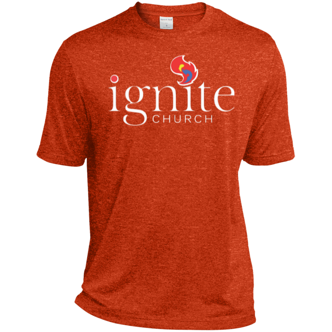 IGNITE church - Heather Dri-Fit Moisture-Wicking Tee for Him - Kick Merch - 1