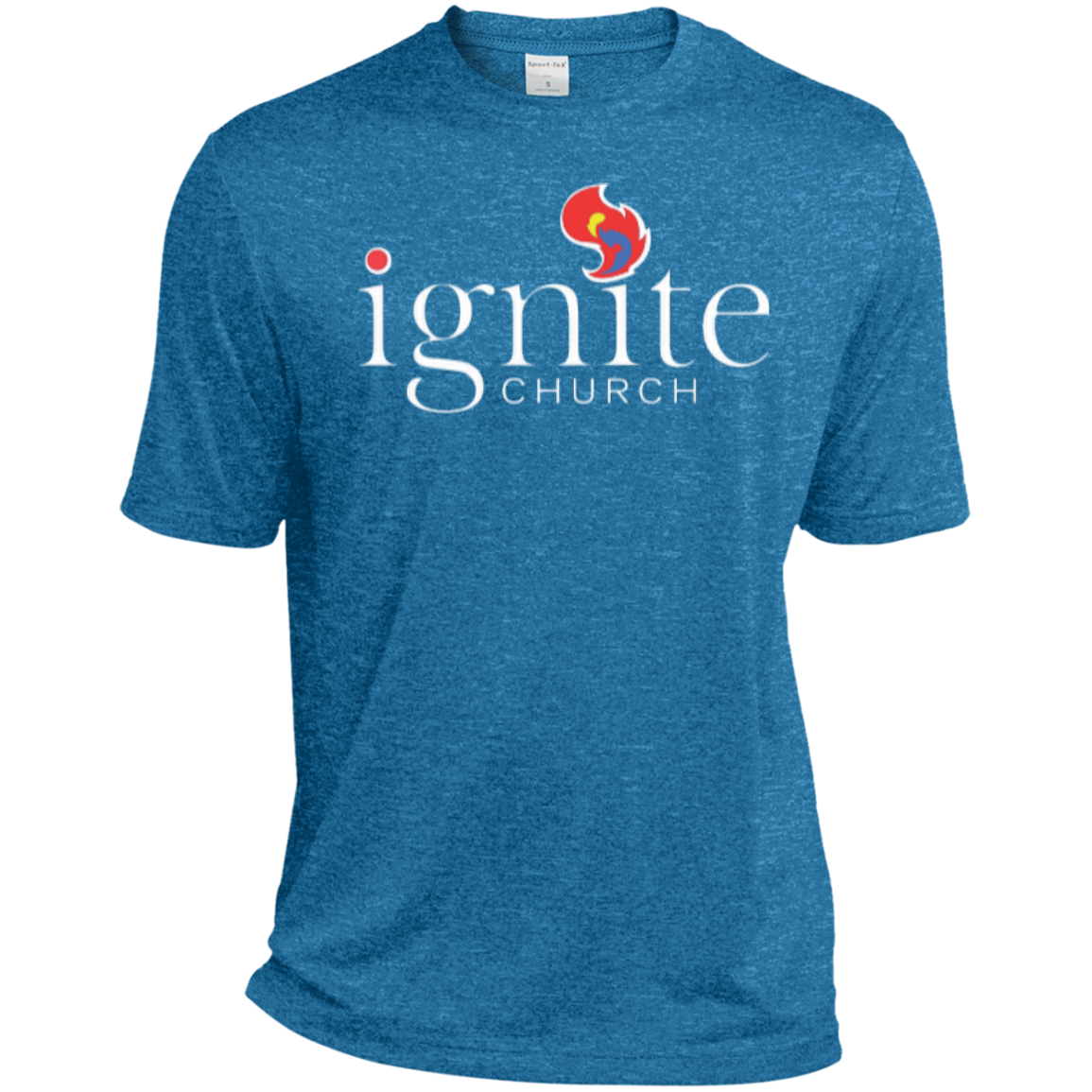 IGNITE church - TALL Heather Dri-Fit Moisture-Wicking Tee - Kick Merch - 1