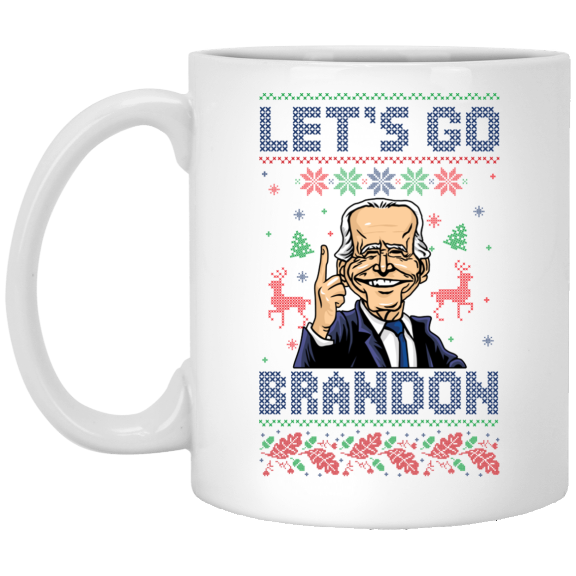 BIDEN - Let's Go Brandon Ugly Christmas - MUGS