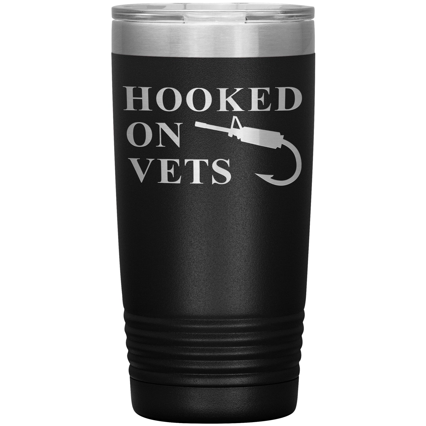 HOOKED ON VETS - 20oz Insulated Tumbler