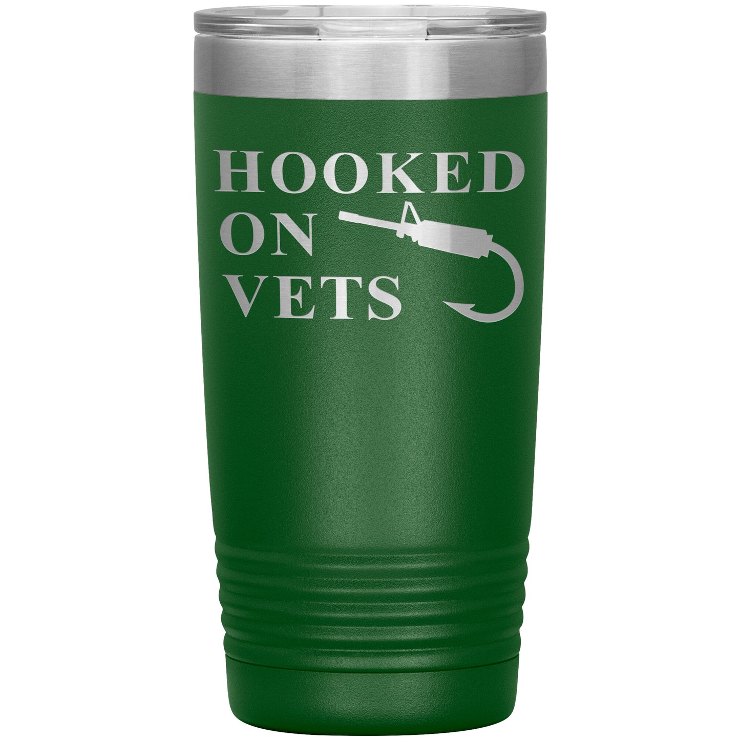 HOOKED ON VETS - 20oz Insulated Tumbler