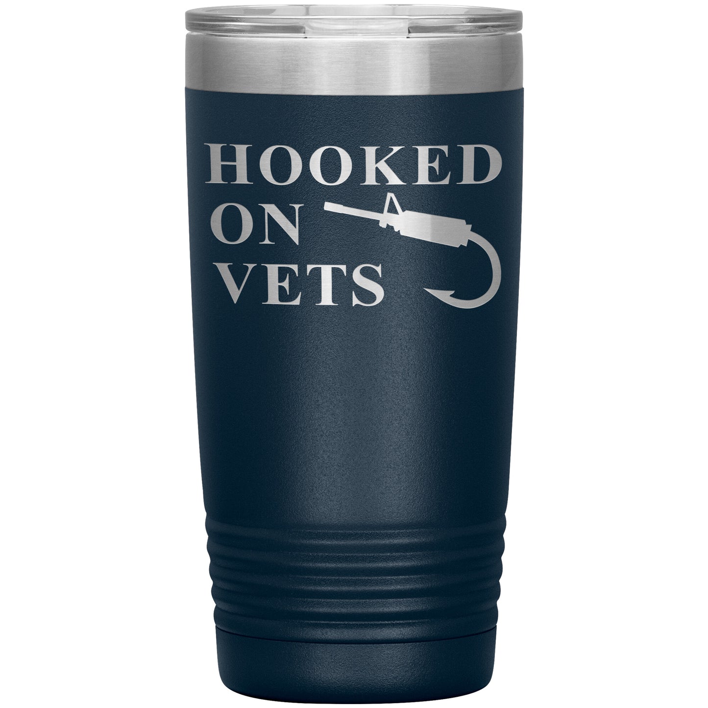 HOOKED ON VETS - 20oz Insulated Tumbler