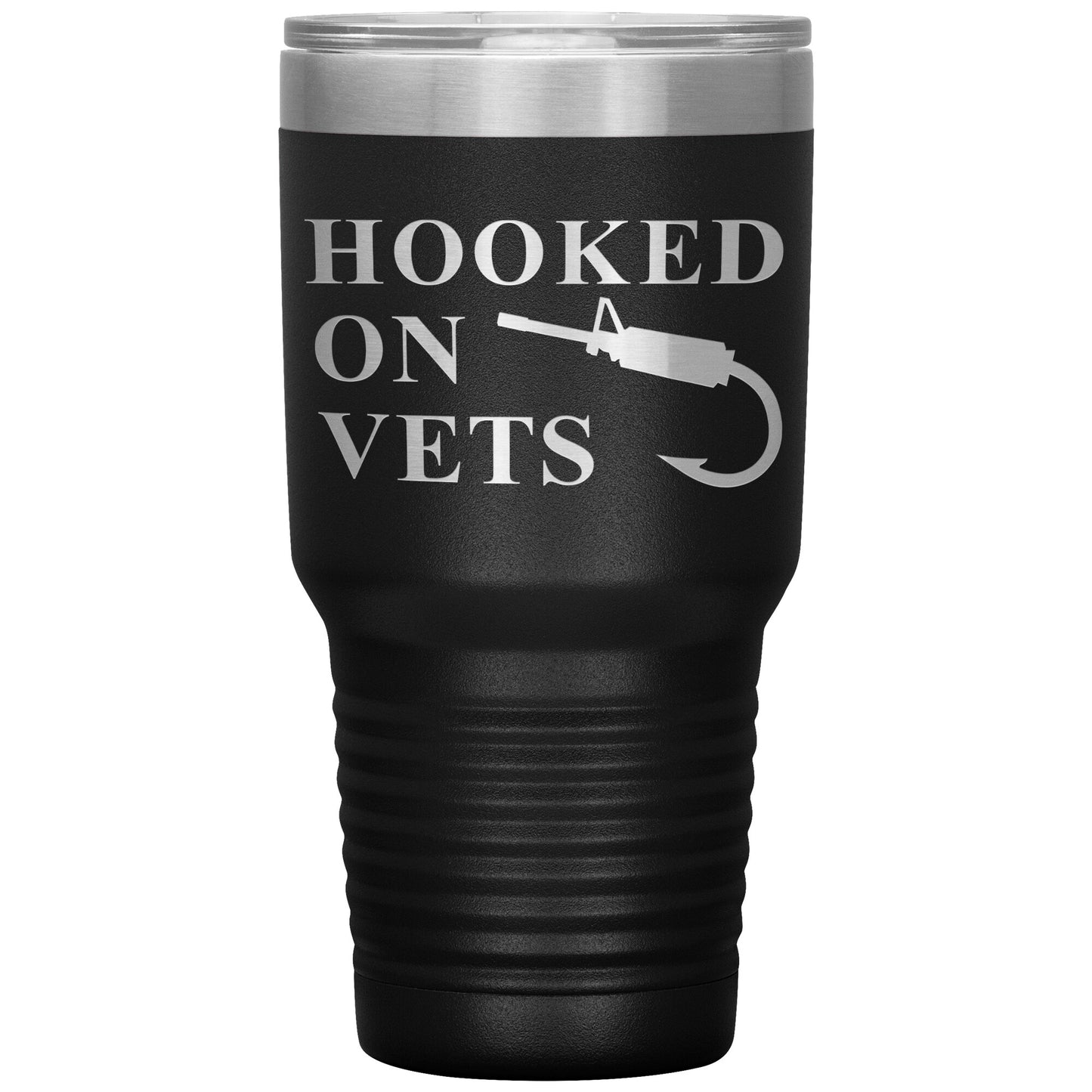 HOOKED ON VETS - 30oz Insulated Tumbler