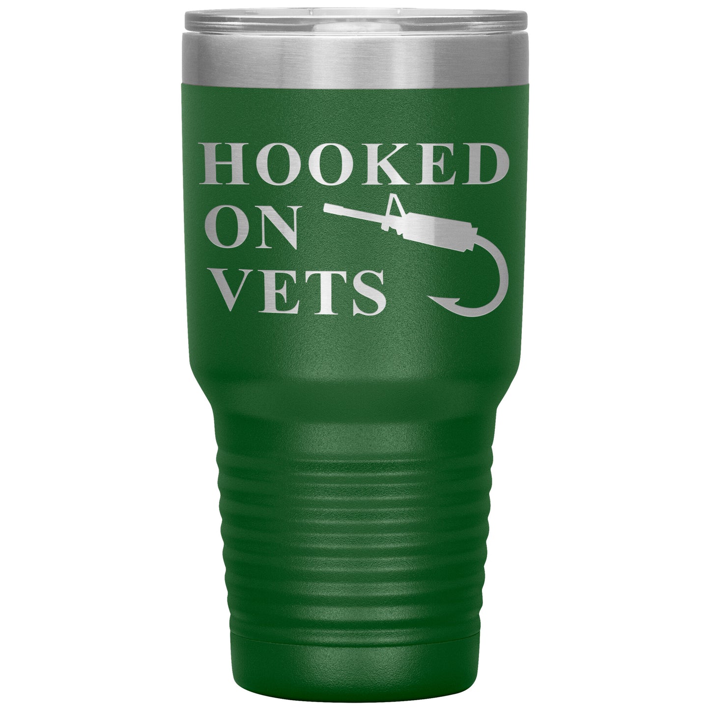 HOOKED ON VETS - 30oz Insulated Tumbler