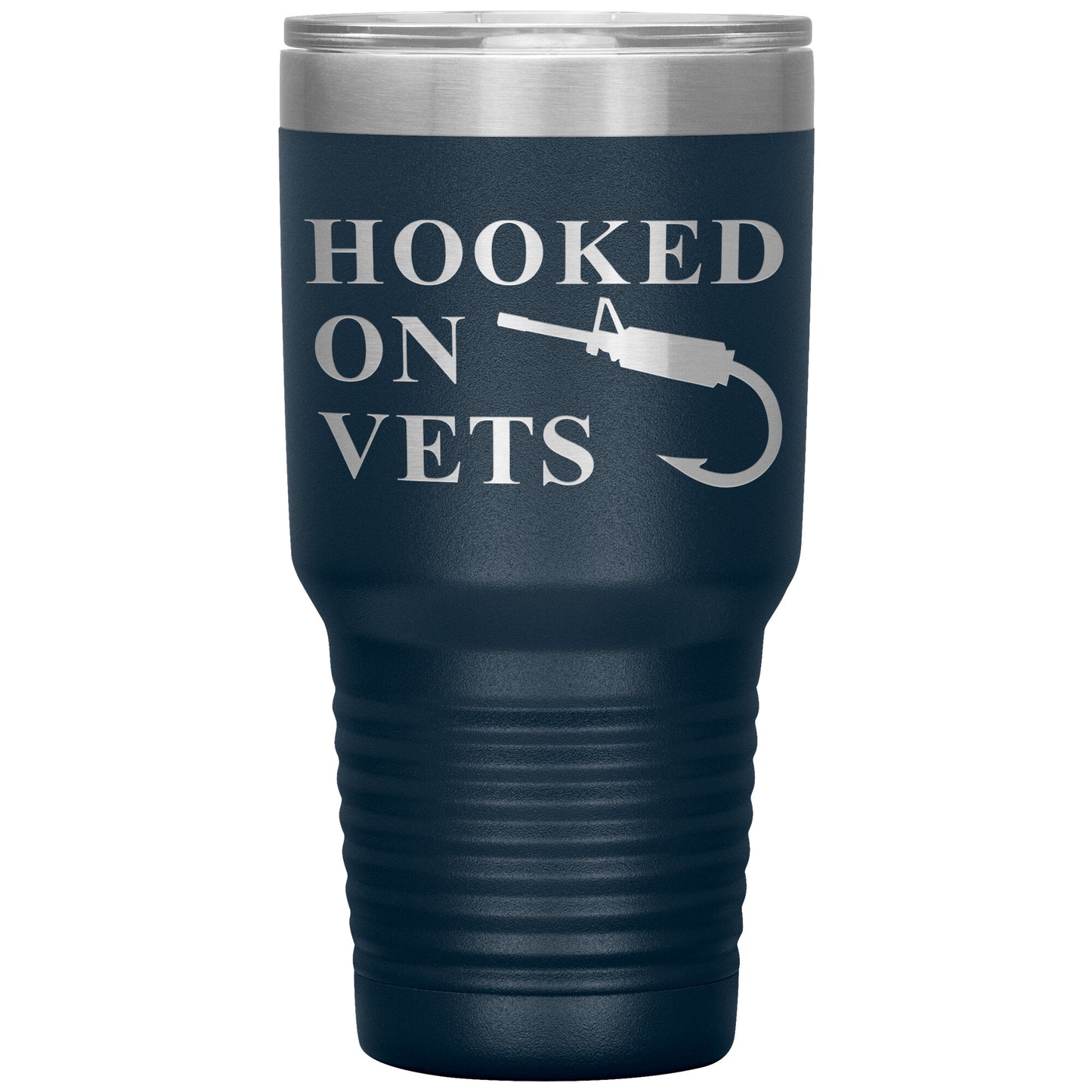HOOKED ON VETS - 30oz Insulated Tumbler
