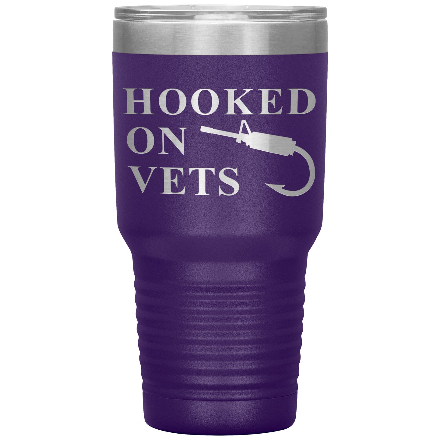 HOOKED ON VETS - 30oz Insulated Tumbler