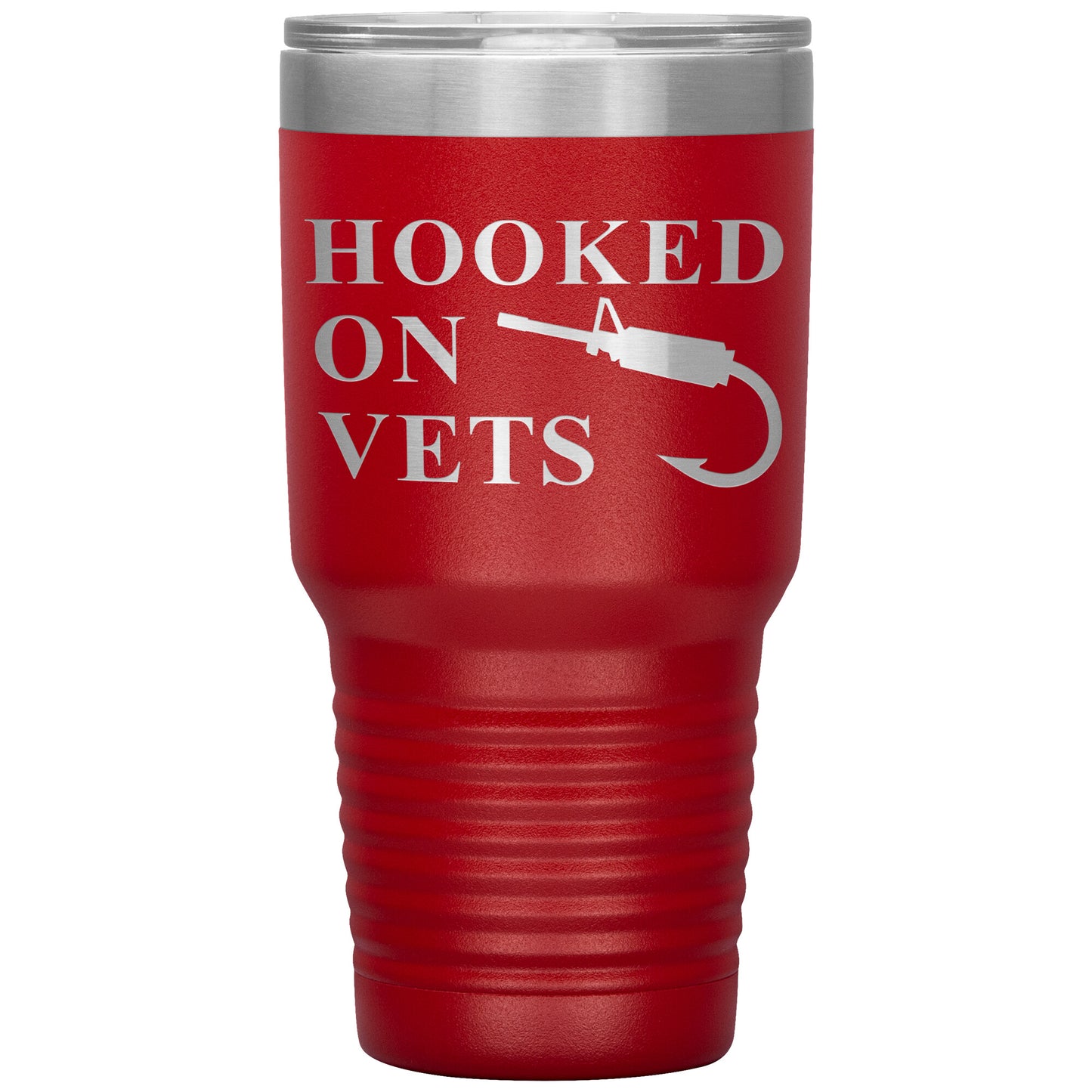 HOOKED ON VETS - 30oz Insulated Tumbler
