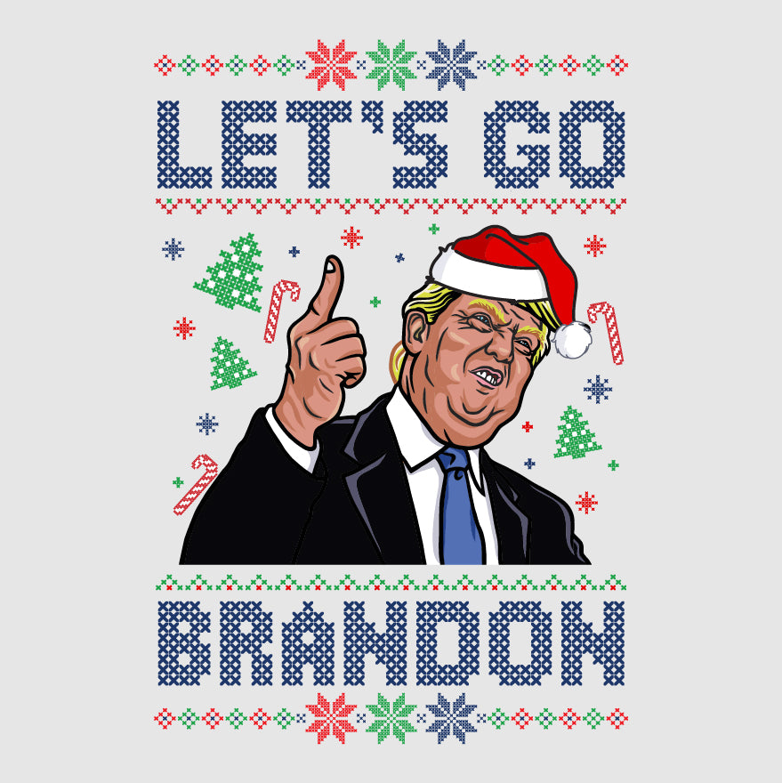 TRUMP FJB - Let's Go Brandon Ugly Christmas Apparel